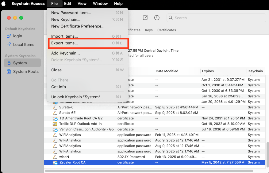 Configuration options